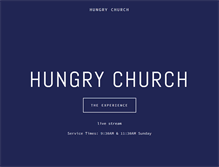 Tablet Screenshot of hungrychurch.com